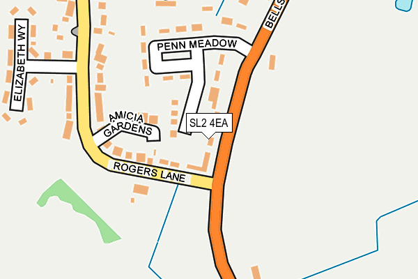 SL2 4EA map - OS OpenMap – Local (Ordnance Survey)