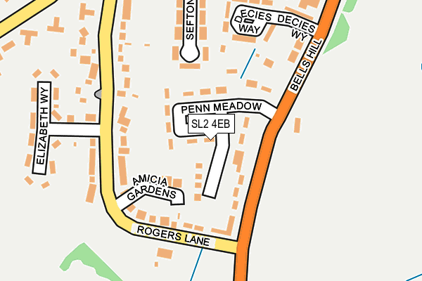 SL2 4EB map - OS OpenMap – Local (Ordnance Survey)