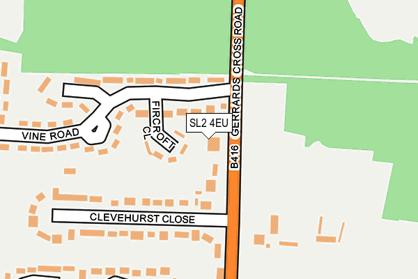 SL2 4EU map - OS OpenMap – Local (Ordnance Survey)
