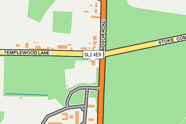 SL2 4EX map - OS OpenMap – Local (Ordnance Survey)