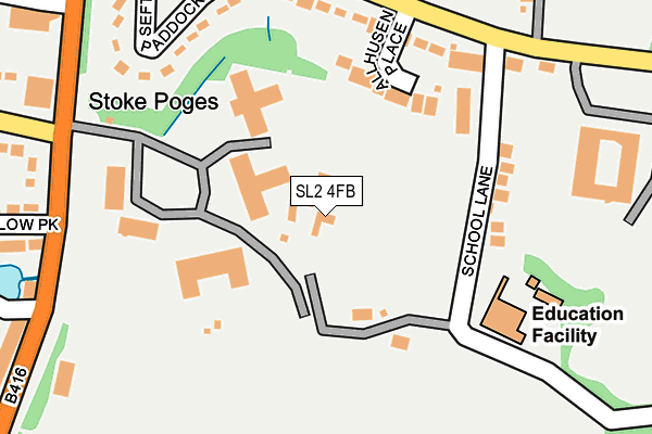 SL2 4FB map - OS OpenMap – Local (Ordnance Survey)