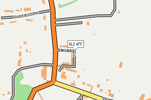SL2 4FF map - OS OpenMap – Local (Ordnance Survey)