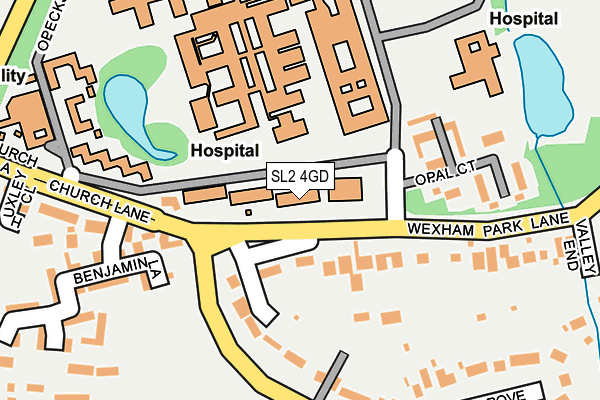 SL2 4GD map - OS OpenMap – Local (Ordnance Survey)