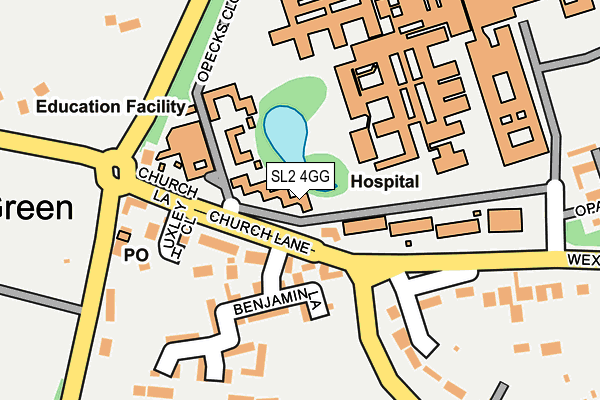 SL2 4GG map - OS OpenMap – Local (Ordnance Survey)