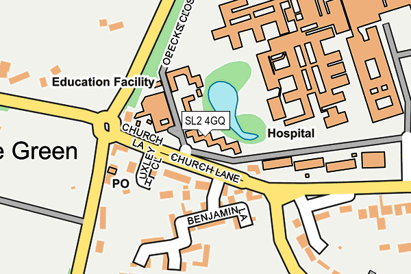 SL2 4GQ map - OS OpenMap – Local (Ordnance Survey)