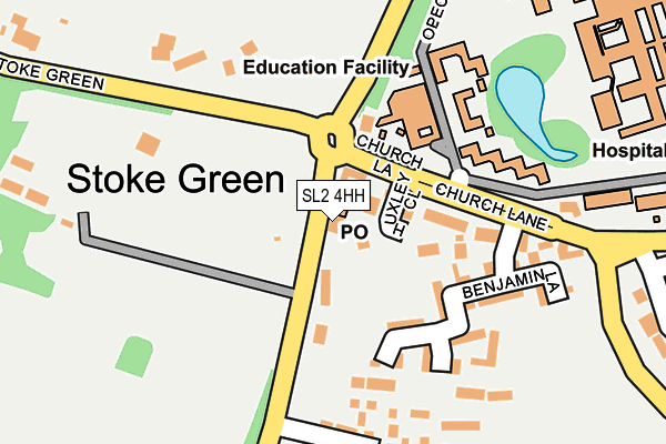 SL2 4HH map - OS OpenMap – Local (Ordnance Survey)