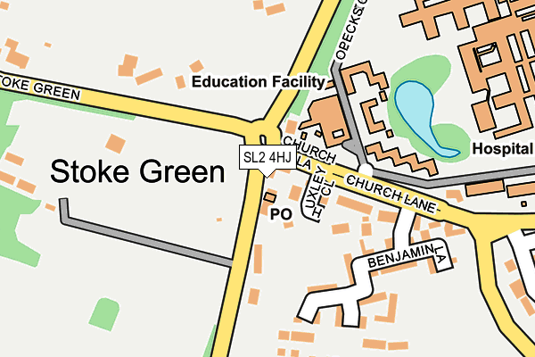 SL2 4HJ map - OS OpenMap – Local (Ordnance Survey)