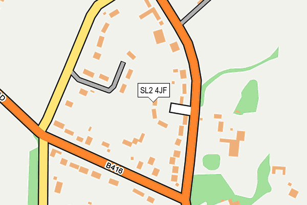 SL2 4JF map - OS OpenMap – Local (Ordnance Survey)