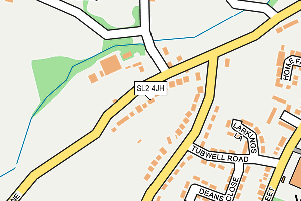 SL2 4JH map - OS OpenMap – Local (Ordnance Survey)
