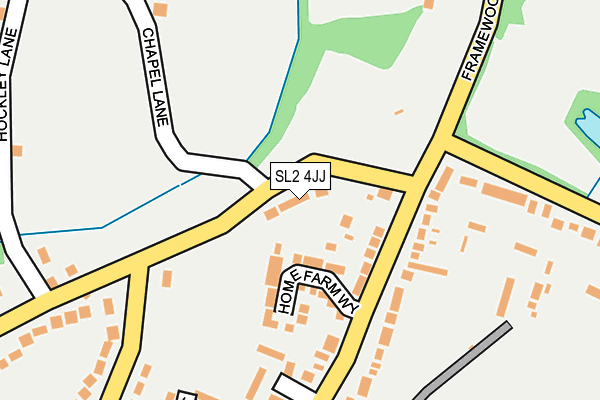 SL2 4JJ map - OS OpenMap – Local (Ordnance Survey)