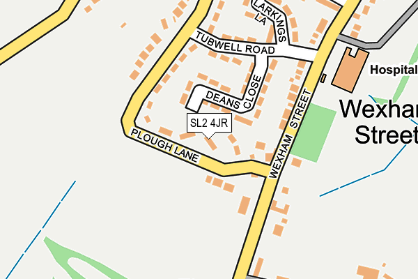 SL2 4JR map - OS OpenMap – Local (Ordnance Survey)