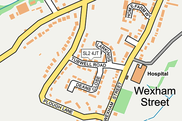 SL2 4JT map - OS OpenMap – Local (Ordnance Survey)