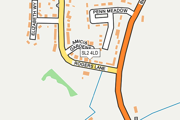 SL2 4LD map - OS OpenMap – Local (Ordnance Survey)