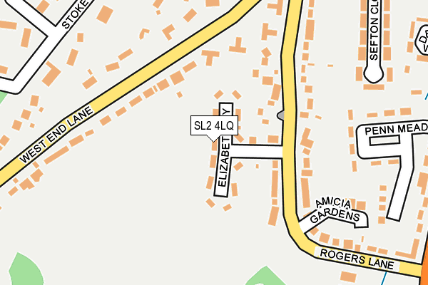 SL2 4LQ map - OS OpenMap – Local (Ordnance Survey)