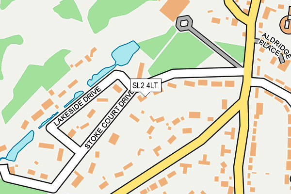 SL2 4LT map - OS OpenMap – Local (Ordnance Survey)