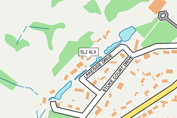 SL2 4LX map - OS OpenMap – Local (Ordnance Survey)