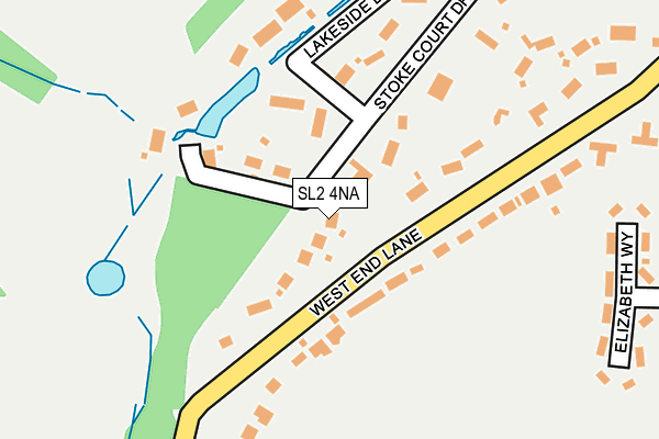 SL2 4NA map - OS OpenMap – Local (Ordnance Survey)