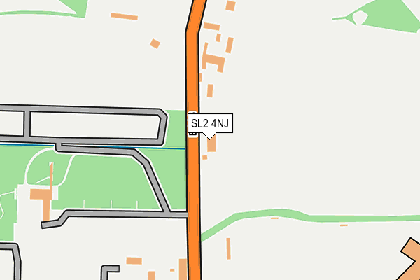 SL2 4NJ map - OS OpenMap – Local (Ordnance Survey)