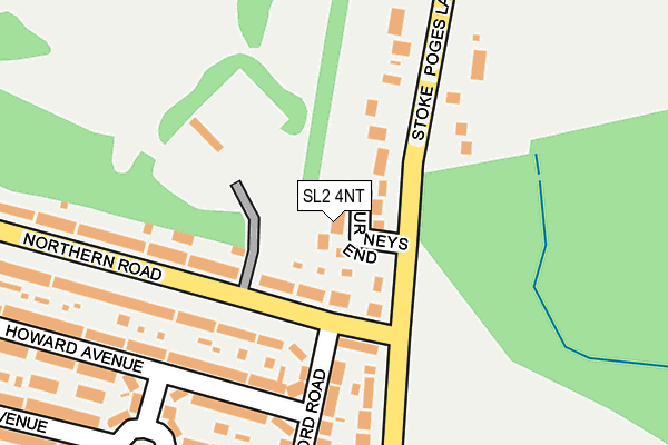 SL2 4NT map - OS OpenMap – Local (Ordnance Survey)