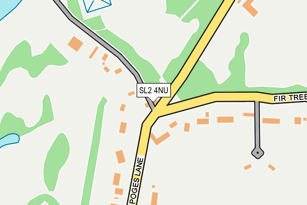 SL2 4NU map - OS OpenMap – Local (Ordnance Survey)