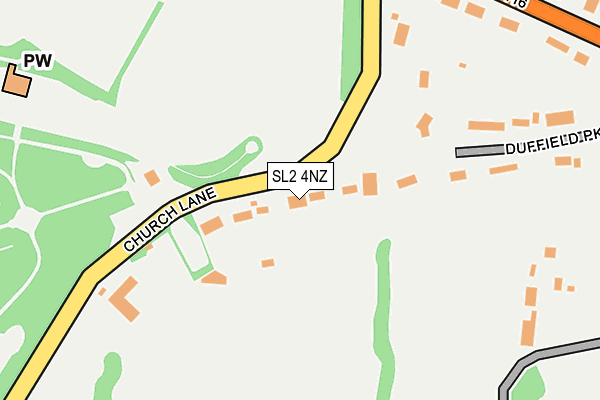 SL2 4NZ map - OS OpenMap – Local (Ordnance Survey)