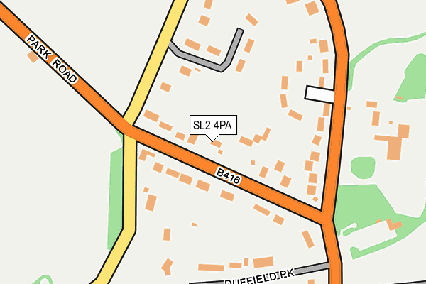SL2 4PA map - OS OpenMap – Local (Ordnance Survey)