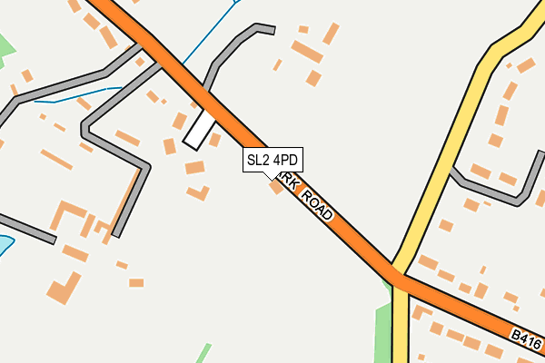 SL2 4PD map - OS OpenMap – Local (Ordnance Survey)