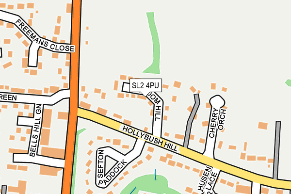 SL2 4PU map - OS OpenMap – Local (Ordnance Survey)