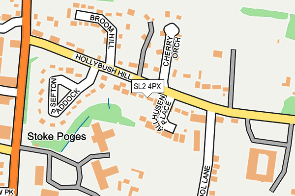 SL2 4PX map - OS OpenMap – Local (Ordnance Survey)
