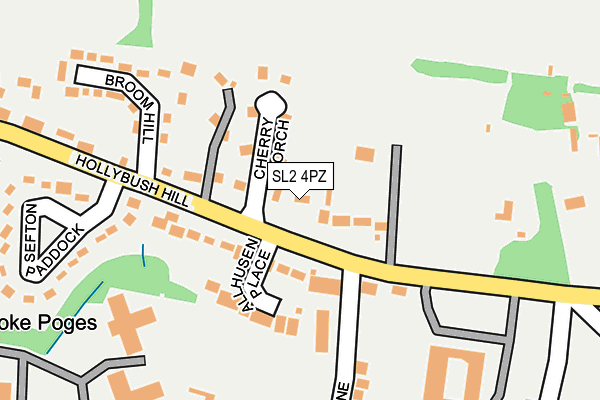 SL2 4PZ map - OS OpenMap – Local (Ordnance Survey)