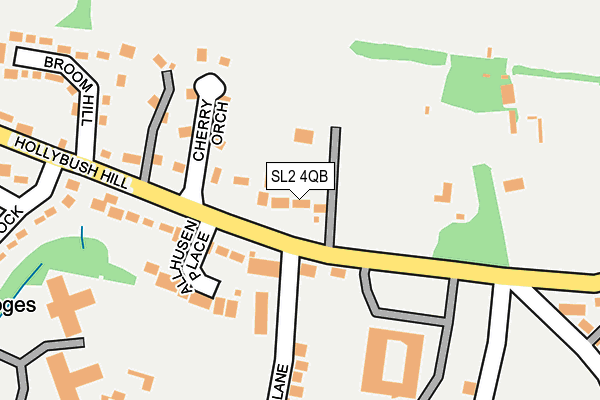 SL2 4QB map - OS OpenMap – Local (Ordnance Survey)