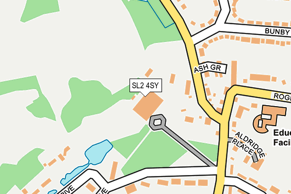 SL2 4SY map - OS OpenMap – Local (Ordnance Survey)