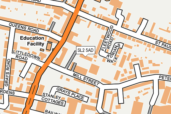 SL2 5AD map - OS OpenMap – Local (Ordnance Survey)