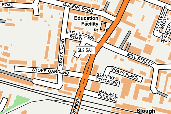 SL2 5AH map - OS OpenMap – Local (Ordnance Survey)