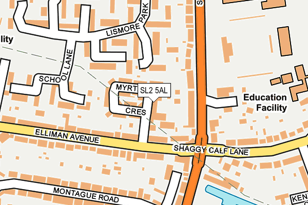 SL2 5AL map - OS OpenMap – Local (Ordnance Survey)