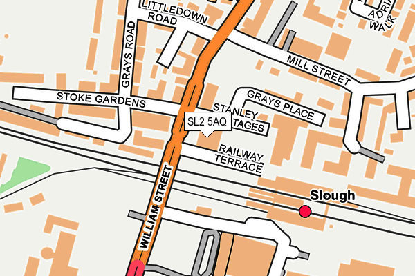SL2 5AQ map - OS OpenMap – Local (Ordnance Survey)
