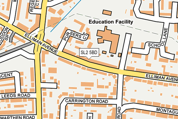 SL2 5BD map - OS OpenMap – Local (Ordnance Survey)