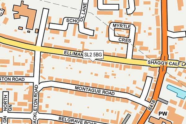 SL2 5BG map - OS OpenMap – Local (Ordnance Survey)