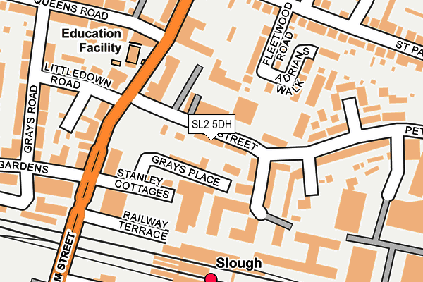 SL2 5DH map - OS OpenMap – Local (Ordnance Survey)