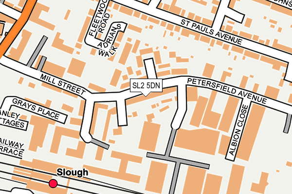 SL2 5DN map - OS OpenMap – Local (Ordnance Survey)