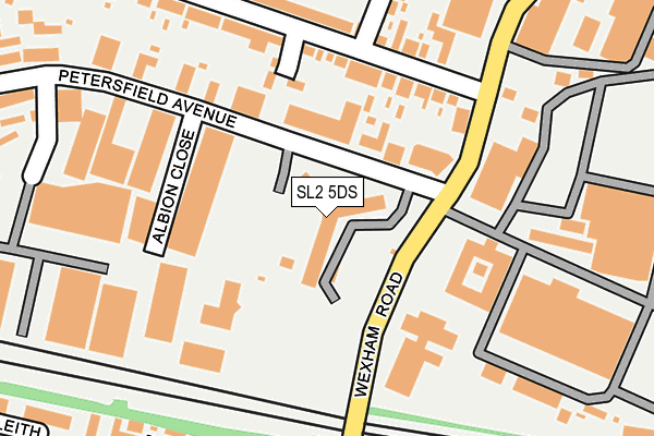 SL2 5DS map - OS OpenMap – Local (Ordnance Survey)