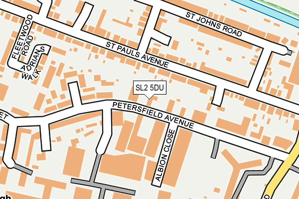 SL2 5DU map - OS OpenMap – Local (Ordnance Survey)