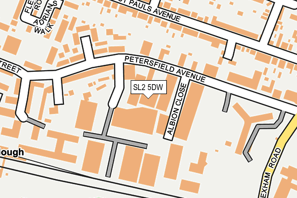 SL2 5DW map - OS OpenMap – Local (Ordnance Survey)