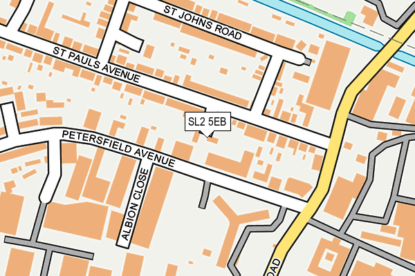 SL2 5EB map - OS OpenMap – Local (Ordnance Survey)