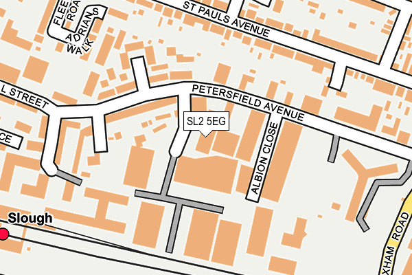SL2 5EG map - OS OpenMap – Local (Ordnance Survey)