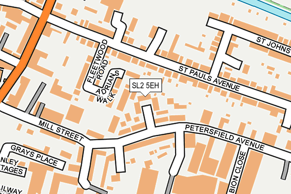 SL2 5EH map - OS OpenMap – Local (Ordnance Survey)