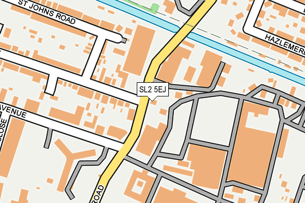 SL2 5EJ map - OS OpenMap – Local (Ordnance Survey)