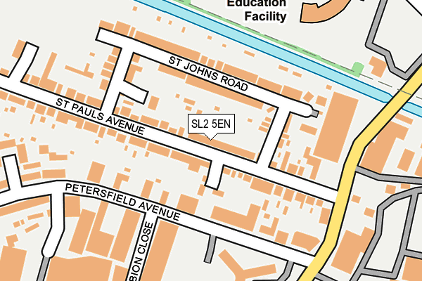 SL2 5EN map - OS OpenMap – Local (Ordnance Survey)