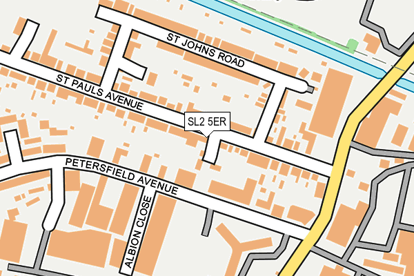 SL2 5ER map - OS OpenMap – Local (Ordnance Survey)