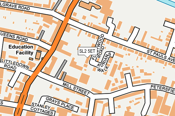 SL2 5ET map - OS OpenMap – Local (Ordnance Survey)